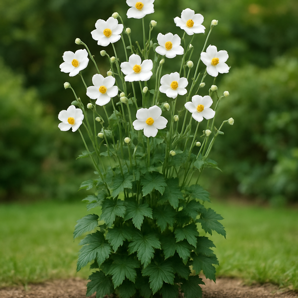 Anémone du Japon, Anemone Hybrida Honorine Jobert - Anémone du Japon, Anemone Hybrida Honorine Jobert