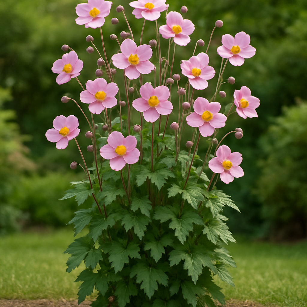 Anémone rose du Japon, Anemone Hybrida September Charm - Anémone rose du Japon, Anemone Hybrida September Charm