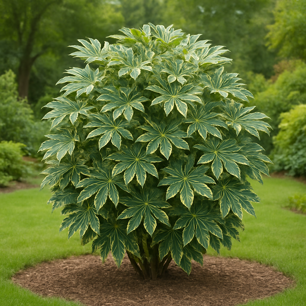 Aralie panachée, Aralia Japonica Variegata - Aralie panachée, Aralia Japonica Variegata