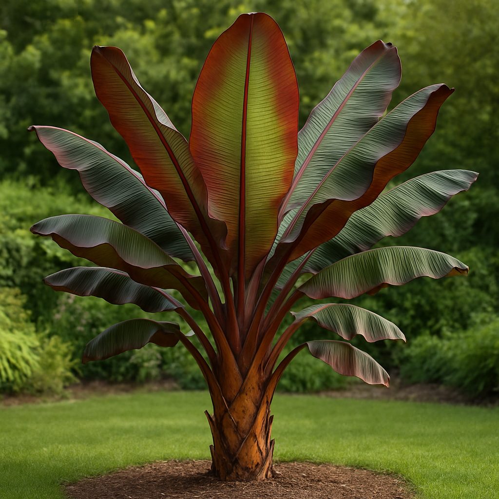 Bananier rouge, Musa Ensete Maurellii - Bananier rouge, Musa Ensete Maurellii