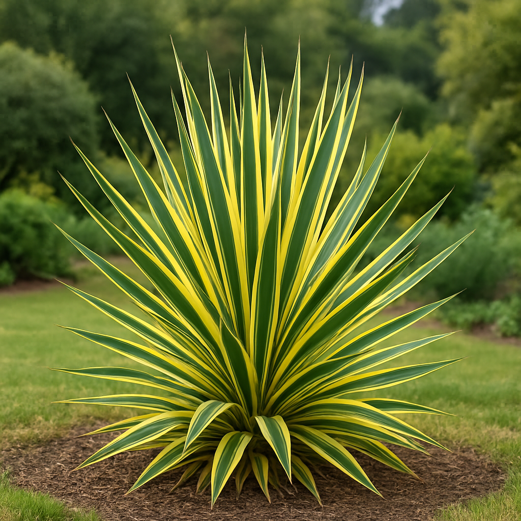 Yucca panaché, Yucca Filamentosa Bright Edge / Golden Sword - Yucca panaché, Yucca Filamentosa Bright Edge / Golden Sword